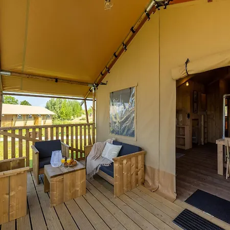 Luxury tent Glamping Tent With Kitchen And Bathroom, On A On The Ijsselmeer Andijk